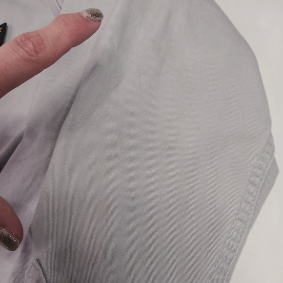 Hawx Work Gear Mens Grey Pearl Snap Western Long Sleeve Shirt Size Small - Picture 9 of 14